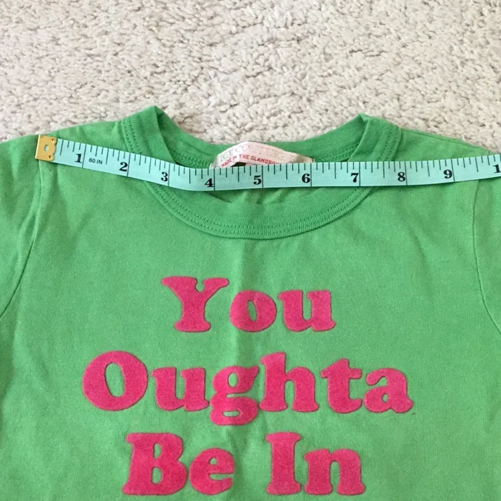 Juicy Couture Girls Kids Green and Pink Short Sleeve Tee 4 - Picture 5 of 6